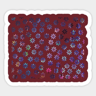 Stars and Flowers Sticker